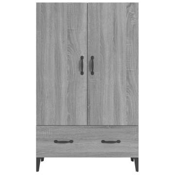 Highboard Grey Sonoma 70x31x115 cm Engineered Wood