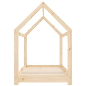 Kids Bed Frame Solid Pine Wood 70x140 cm