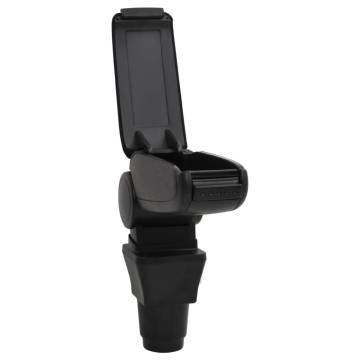 Car Armrest Black 13x32.5x(24-51.5) cm ABS