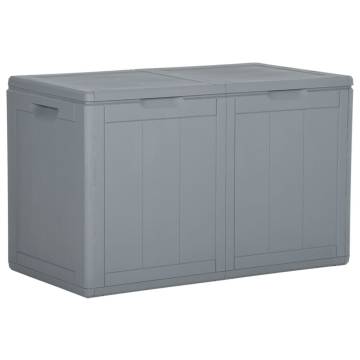 Garden Storage Box 180L Grey PP Rattan