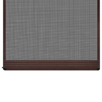 Brown Hinged Insect Screen for Doors 100 x 215 cm