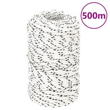 Braided Boat Rope White 2 mmx500 m Polyester