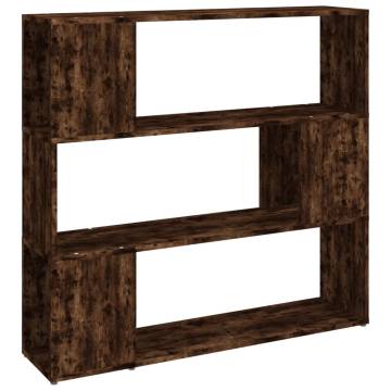 Book Cabinet/Room Divider Smoked Oak 100x24x94 cm