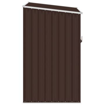 Garden Shed Brown 87x98x159 cm Galvanised Steel