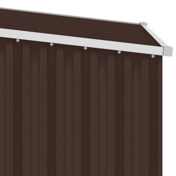 Garden Shed Brown 87x98x159 cm Galvanised Steel