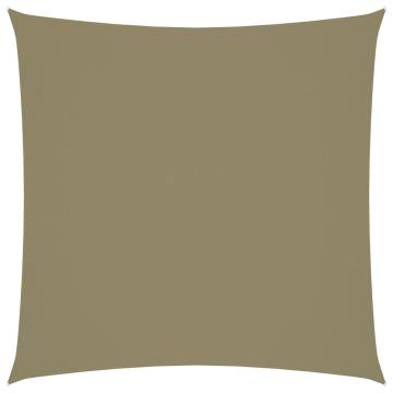 Sunshade Sail Oxford Fabric Square 3x3 m Beige