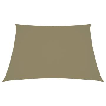 Sunshade Sail Oxford Fabric Square 3x3 m Beige