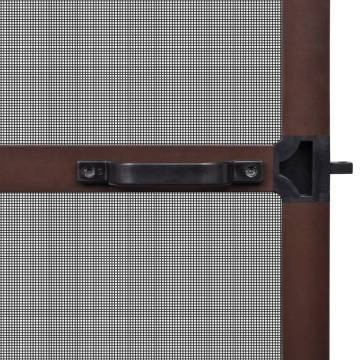 Brown Hinged Insect Screen for Doors 120 x 240 cm