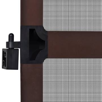 Brown Hinged Insect Screen for Doors 120 x 240 cm