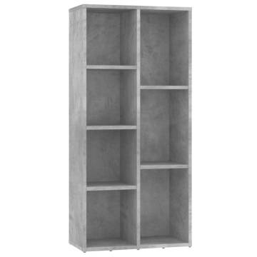 Book Cabinet Concrete Grey 50x25x106 cm Engineered Wood