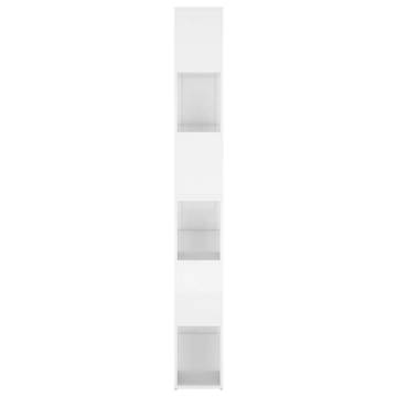 Book Cabinet Room Divider High Gloss White 100x24x188 cm