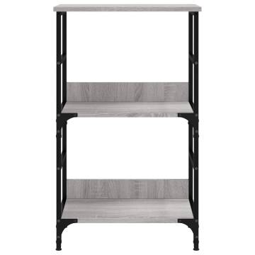 Bookshelf Grey Sonoma 50x33x82 cm Engineered Wood