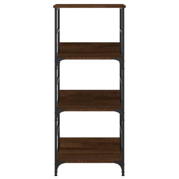 Bookshelf Brown Oak 50x33x117.5 cm Engineered Wood