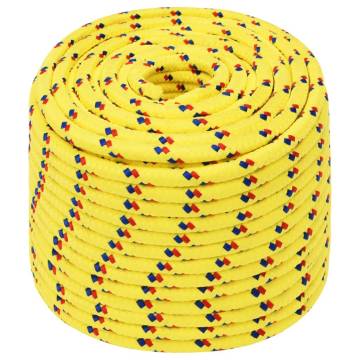 Boat Rope Yellow 14 mm 100 m Polypropylene