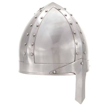 Medieval Knight Helmet Antique Replica LARP Silver Steel