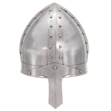 Medieval Knight Helmet Antique Replica LARP Silver Steel