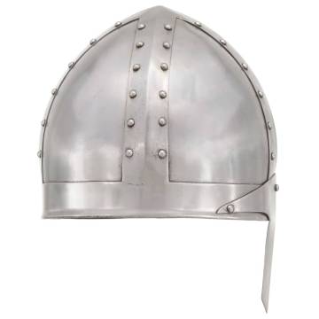 Medieval Knight Helmet Antique Replica LARP Silver Steel