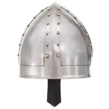 Medieval Knight Helmet Antique Replica LARP Silver Steel