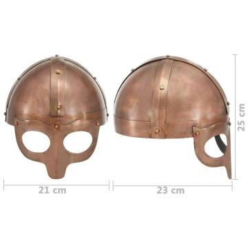 Viking Helmet Antique Replica LARP Copper Steel