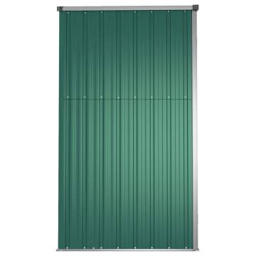 Garden Tool Shed Green 161x89x161 cm Galvanised Steel