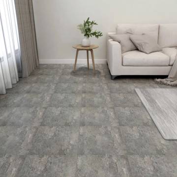 Self-adhesive Flooring Planks 55 pcs PVC 5.11 m² Grey