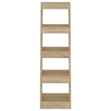 Book Cabinet/Room Divider Sonoma Oak 40x30x135 cm