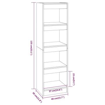 Book Cabinet/Room Divider Sonoma Oak 40x30x135 cm