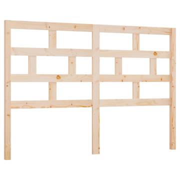 Bed Headboard 126x4x100 cm Solid Wood Pine