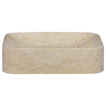 Sink Cream 40x40x10 cm Marble