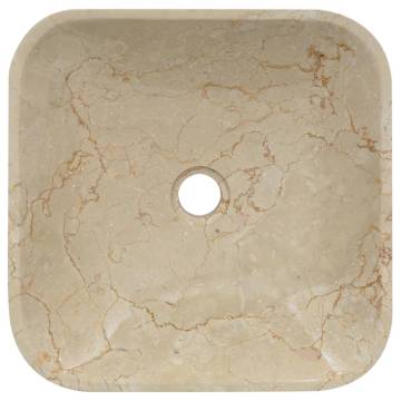 Sink Cream 40x40x10 cm Marble