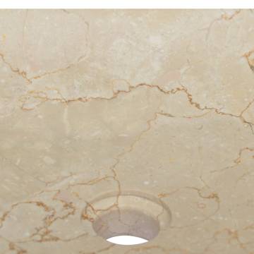 Sink Cream 40x40x10 cm Marble