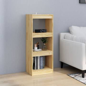 Book Cabinet/Room Divider 40x30x103.5 cm Solid Pinewood