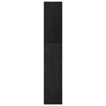 Book Cabinet/Room Divider Black 40x30x167.5 cm Solid Pinewood