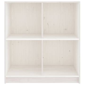 Sideboard White 70x33x76 cm Solid Pinewood