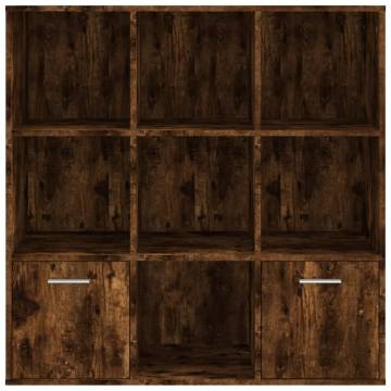 Book Cabinet Smoked Oak 98x30x98 cm