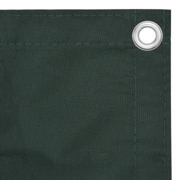 Balcony Screen Dark Green 75x600 cm Oxford Fabric