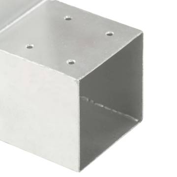 Post Connector L Shape Galvanised Metal 71x71 mm