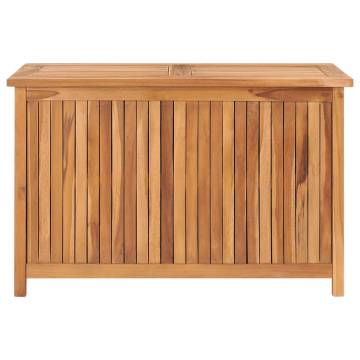 Garden Storage Box 90x50x58 cm Solid Teak Wood