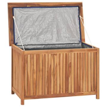 Garden Storage Box 90x50x58 cm Solid Teak Wood