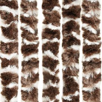 Insect Curtain Brown and White 90x220 cm Chenille