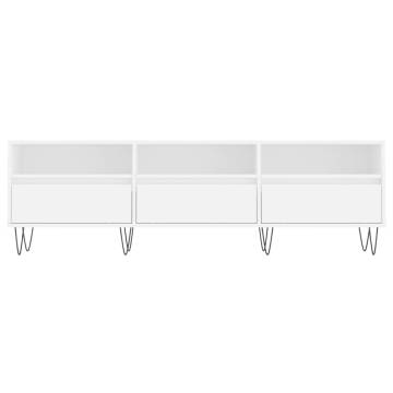 TV Cabinet White 150x30x44.5 cm Engineered Wood