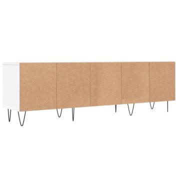 TV Cabinet White 150x30x44.5 cm Engineered Wood