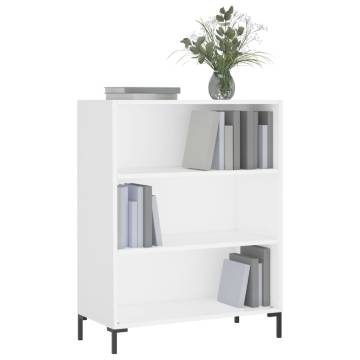 Bookcase White 69.5x32.5x90 cm Engineered Wood