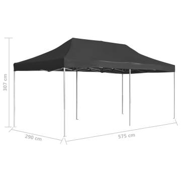 Professional Folding Party Tent Aluminium 6x3 m Anthracite