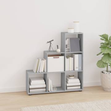 Staircase Bookcase Grey Sonoma 107 cm Engineered Wood