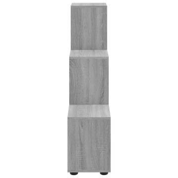 Staircase Bookcase Grey Sonoma 107 cm Engineered Wood