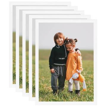 Photo Frames Collage 5pcs for Wall or Table White 59.4x84cm MDF