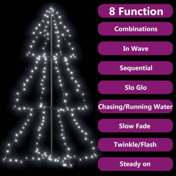 Christmas Cone Tree 200 LEDs Indoor and Outdoor 98x150 cm