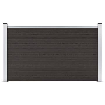 Fence Panel WPC 180x105 cm Black