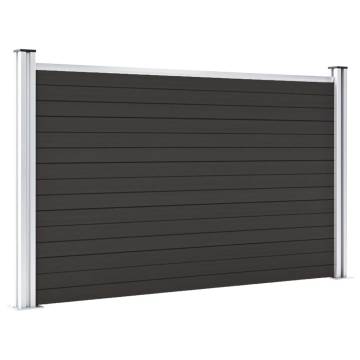 Fence Panel WPC 180x105 cm Black